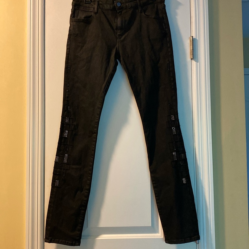 Brockenbow Cotton Stretch Sparkling Crystal Embellished Jeans Never Used